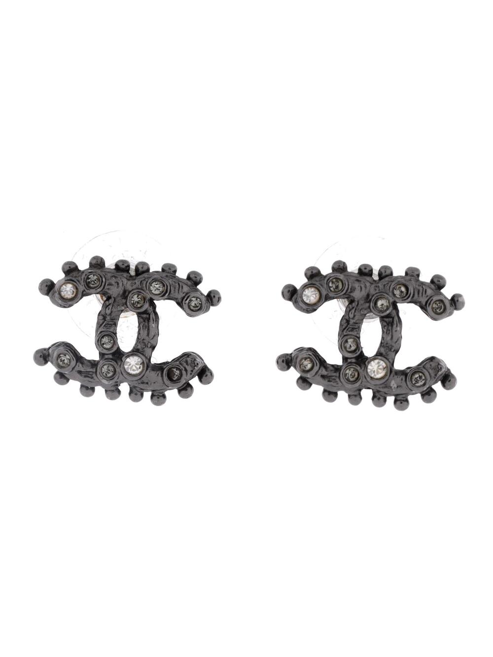 Chanel Cc Stud Earrings Metal With #351221C86B